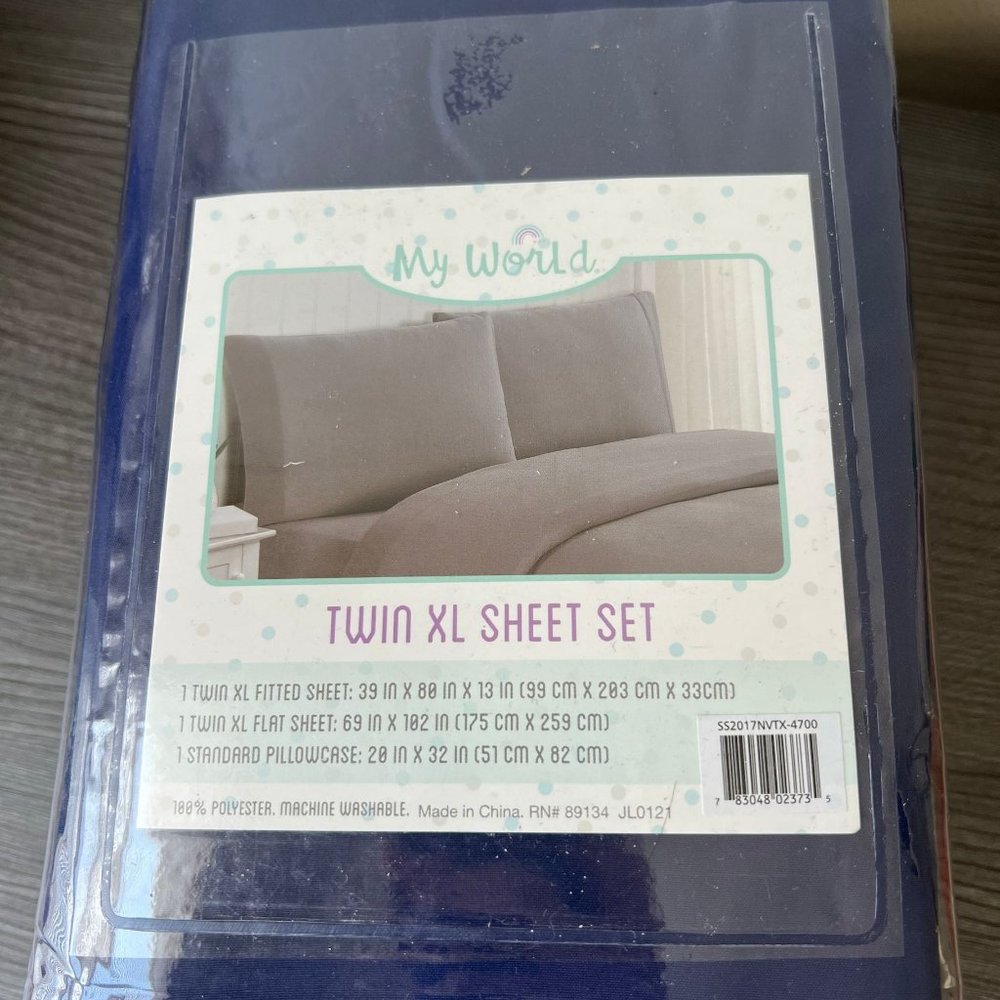 My World  Microfiber Solid Sheet Set - TWIN XL